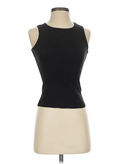 Pre-owned 1.state Tank Top Black Halter Neckline Tops