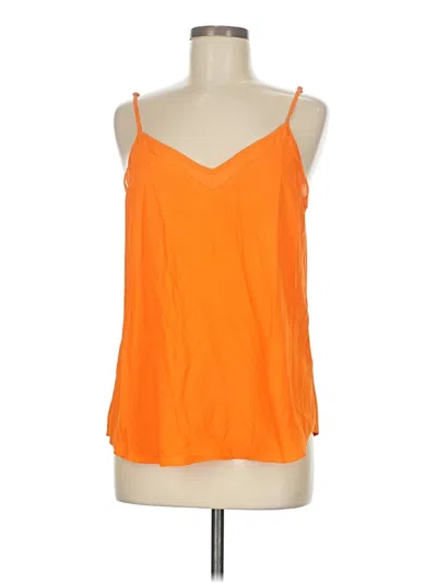 Pre-owned 1.state Tank Top Orange Halter Neckline Tops