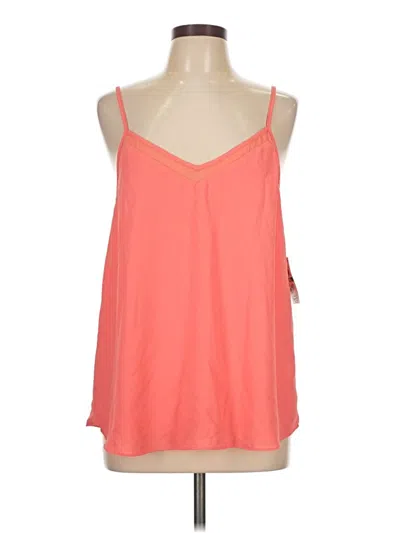 1.state Tank Top Orange Halter Neckline Tops In Pink