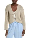 1.state Tie Front Cardigan In Brown