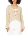 1.state Tie Front Cardigan In Neutral