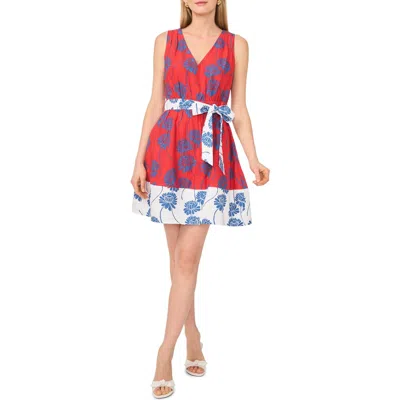 1.state Tie Waist Minidress In Red