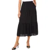 1.state Tiered Maxi Skirt In Rich Black