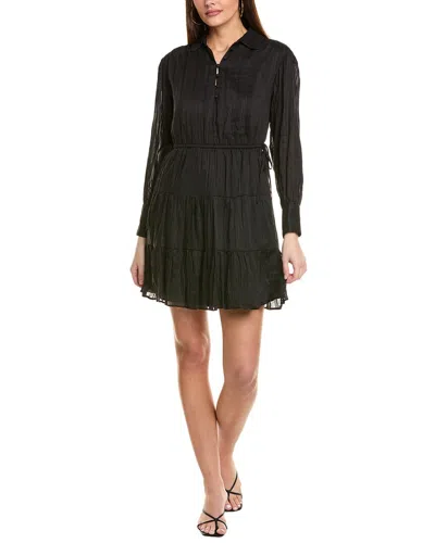 1.STATE 1.STATE TIERED SILK-BLEND MINI DRESS