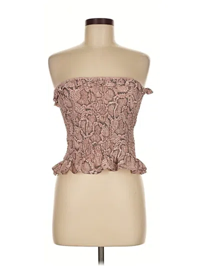 Pre-owned 1.state Tube Top Pink Strapless Neckline Tops