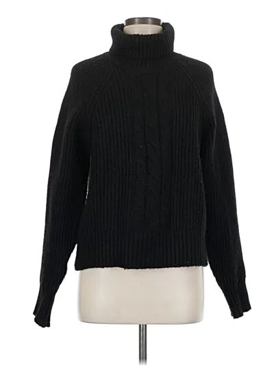 Pre-owned 1.state Turtleneck Sweater In Black