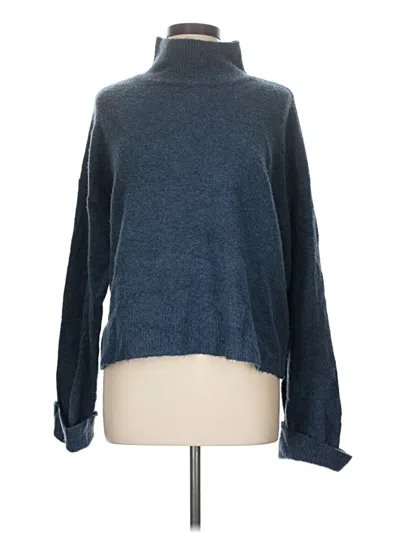 Pre-owned 1.state Turtleneck Sweater In Blue