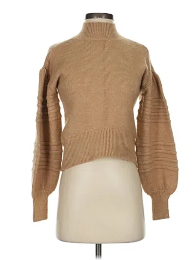 Pre-owned 1.state Turtleneck Sweater In Brown