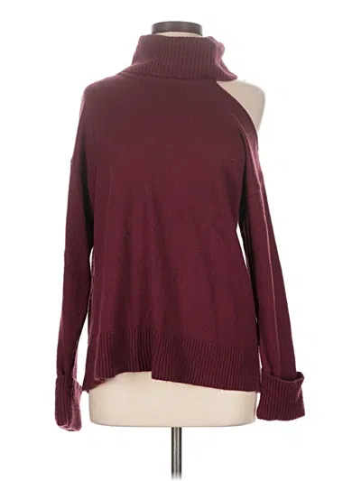 Pre-owned 1.state Turtleneck Sweater In Burgundy