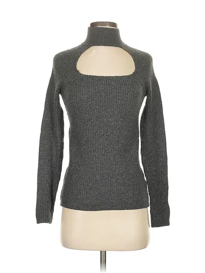 Pre-owned 1.state Turtleneck Sweater In Gray