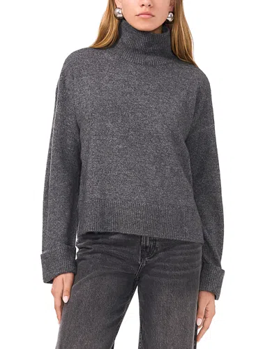 1.state Turtleneck Sweater In Medium Heather Grey