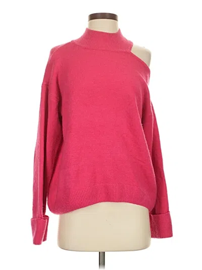 Pre-owned 1.state Turtleneck Sweater In Pink