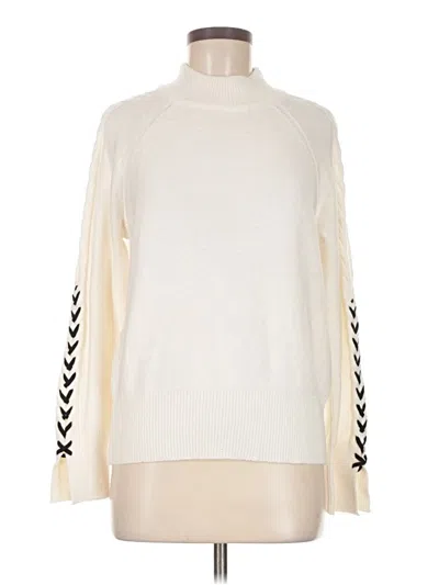 Pre-owned 1.state Turtleneck Sweater In White