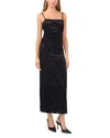 1.state Twist Back Midi Dress In Rich Black