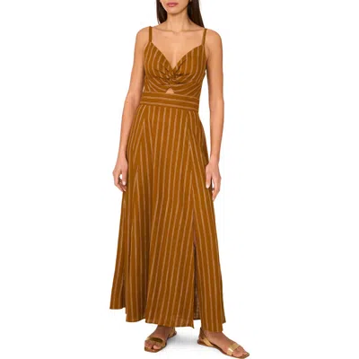 1.state Twist Front Cutout Midi Dress