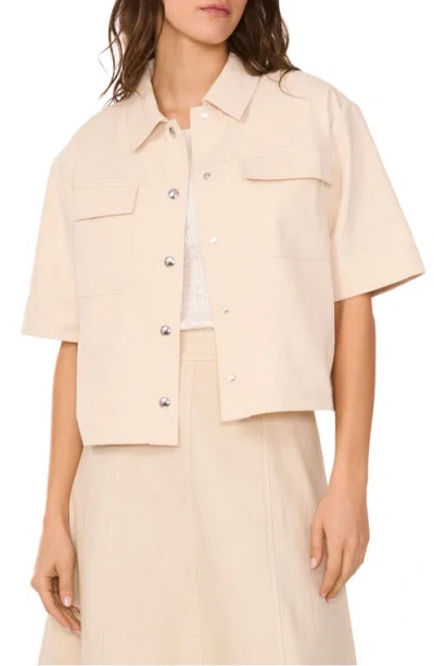 1.state Utility Topper Coat In White Swan