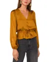 1.state V Neck Peplum Top In Cathay Spice