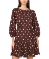 1.state Polka Dot Long Sleeve Minidress