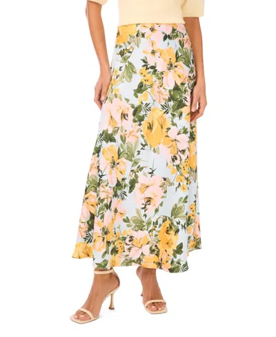 1.state Women's Bias A-line Maxi Skirt In Multi