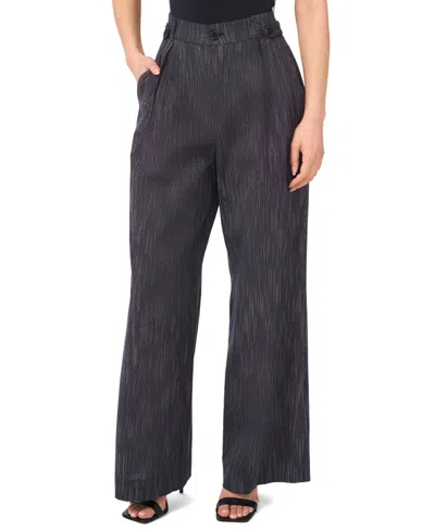 1.state Women's Button Detail Wide Leg Pants In Black