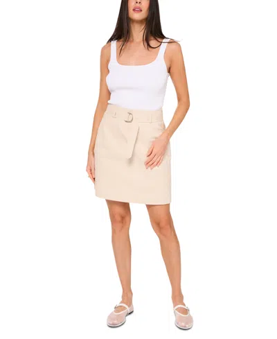 1.state Women's Cargo Mini Skirt In White Swan