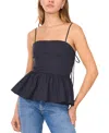 1.state Women's Cotton Peplum Top In Indigo Night