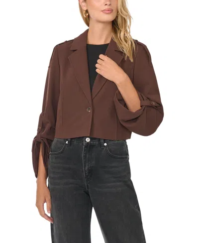 1.state Women's Cropped Trench Jacket In Cappuccino