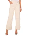 1.state High Waist Cuffed Wide Leg Jeans In New Ivory