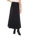1.state Paneled Denim Maxi Skirt In Black