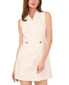 1.state Double Breasted Sleeveless Romper In Coconut Milk