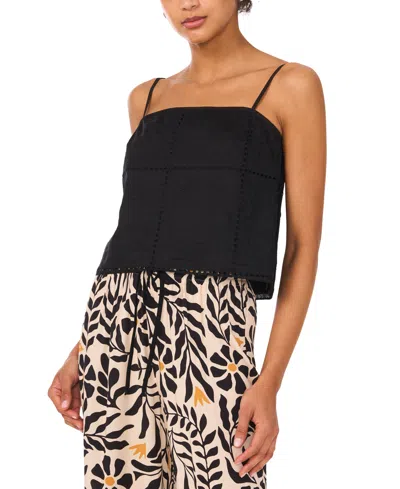 1.state Women's Embroidered Square Neck Sleeveless Blouse