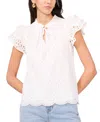 1.state Flutter Sleeve Blouse In Ultra White