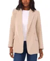1.state One-button Herringbone Blazer In Neutral
