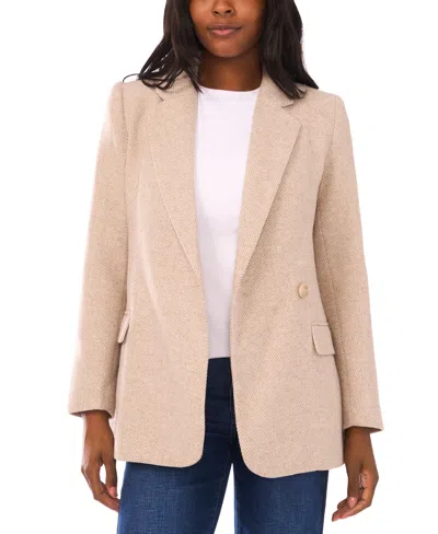 1.STATE WOMEN'S HERRINGBONE LONG SLEEVE BLAZER