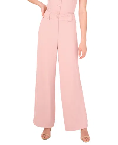 1.state Women's High Waist Wide-leg Pants In Pink