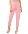 1.state Fly Front Paperbag Pant In Pink
