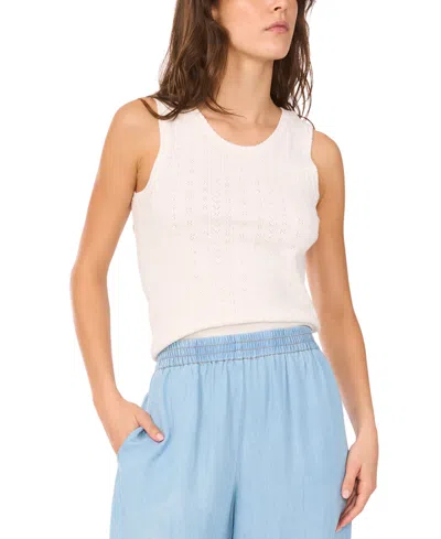 1.STATE WOMEN'S POINTELLE SLEEVELESS SWEATER