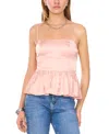 1.state Date Peplum Top In Rose Cloud