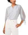 1.state Pintucked Blouse In Blue