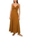 1.state Twist Front Cutout Midi Dress In Brown