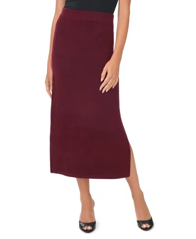 1.state Women's Side Slit Pencil Midi Skirt In Brown