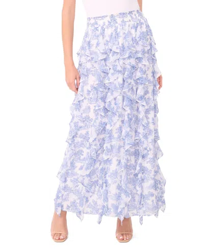 1.state Women's Smocked Waist Maxi Skirt In Multi