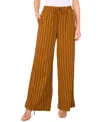 1.state Women's Striped Drawstring-waist Wide Leg Pants