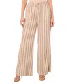 1.state Women's Striped Drawstring Wide-leg Pants