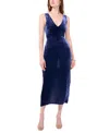 1.state Women's Velvet Midi Dress In Lt Navy