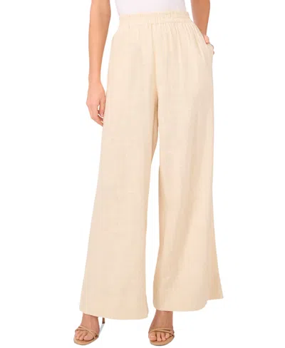 1.state Women's Wide-leg Pull-on Side-pocket Pants In Natural