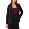 1.state Women's Straight-fit One-button Tuxedo Blazer In Black