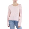 1.state Womens Crewneck Long Sleeve Pullover Sweater In Pink
