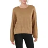 1.state Womens Crewneck Long Sleeve Pullover Sweater In Multi
