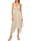 1.state Womens Floral Long Maxi Dress In Beige